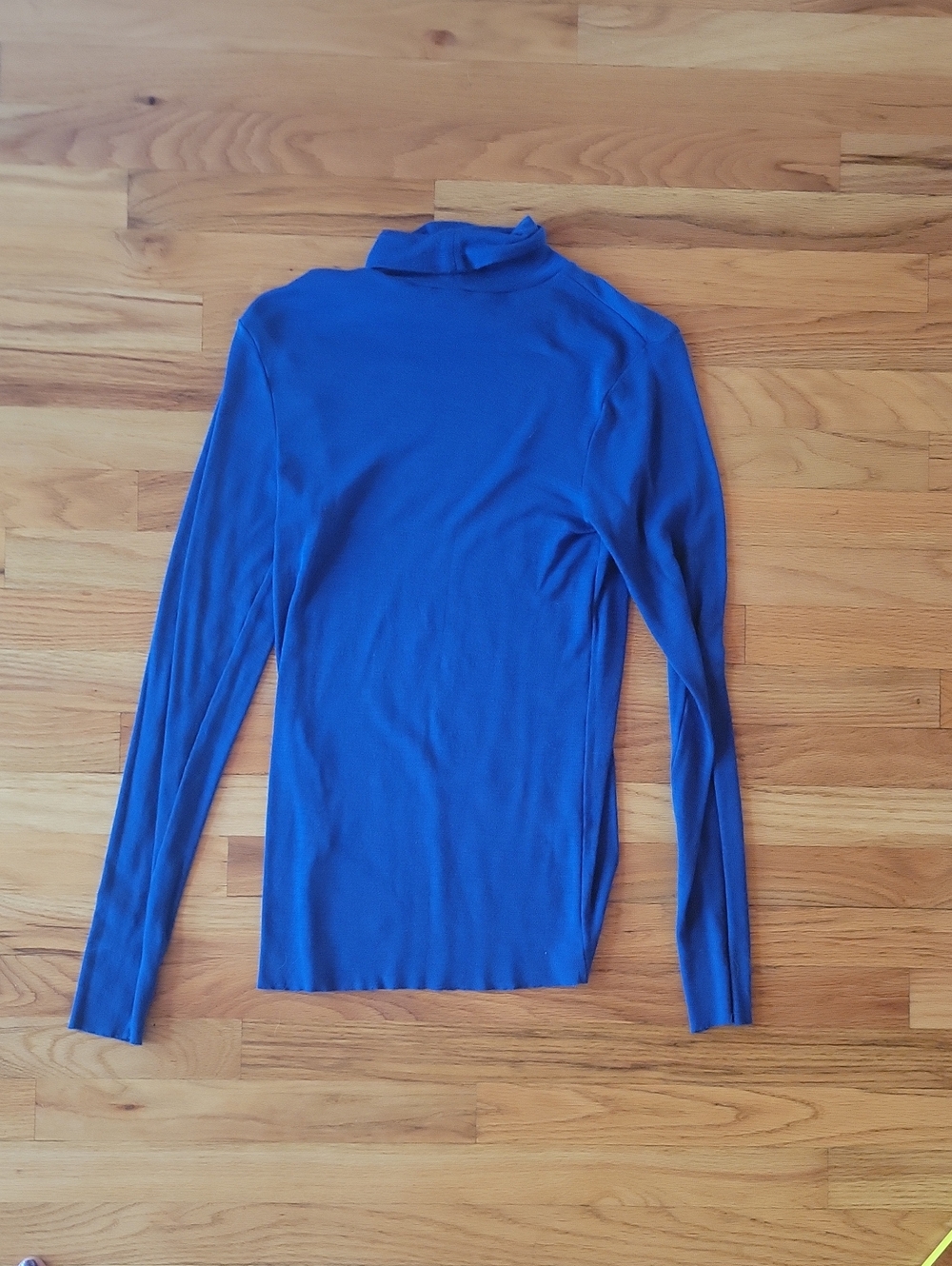COS Royal Blue Long-Sleeve Turtleneck, Large